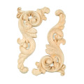 Paire d&#39;angle décoratif sculpté en bois sculpté sculpté onlay